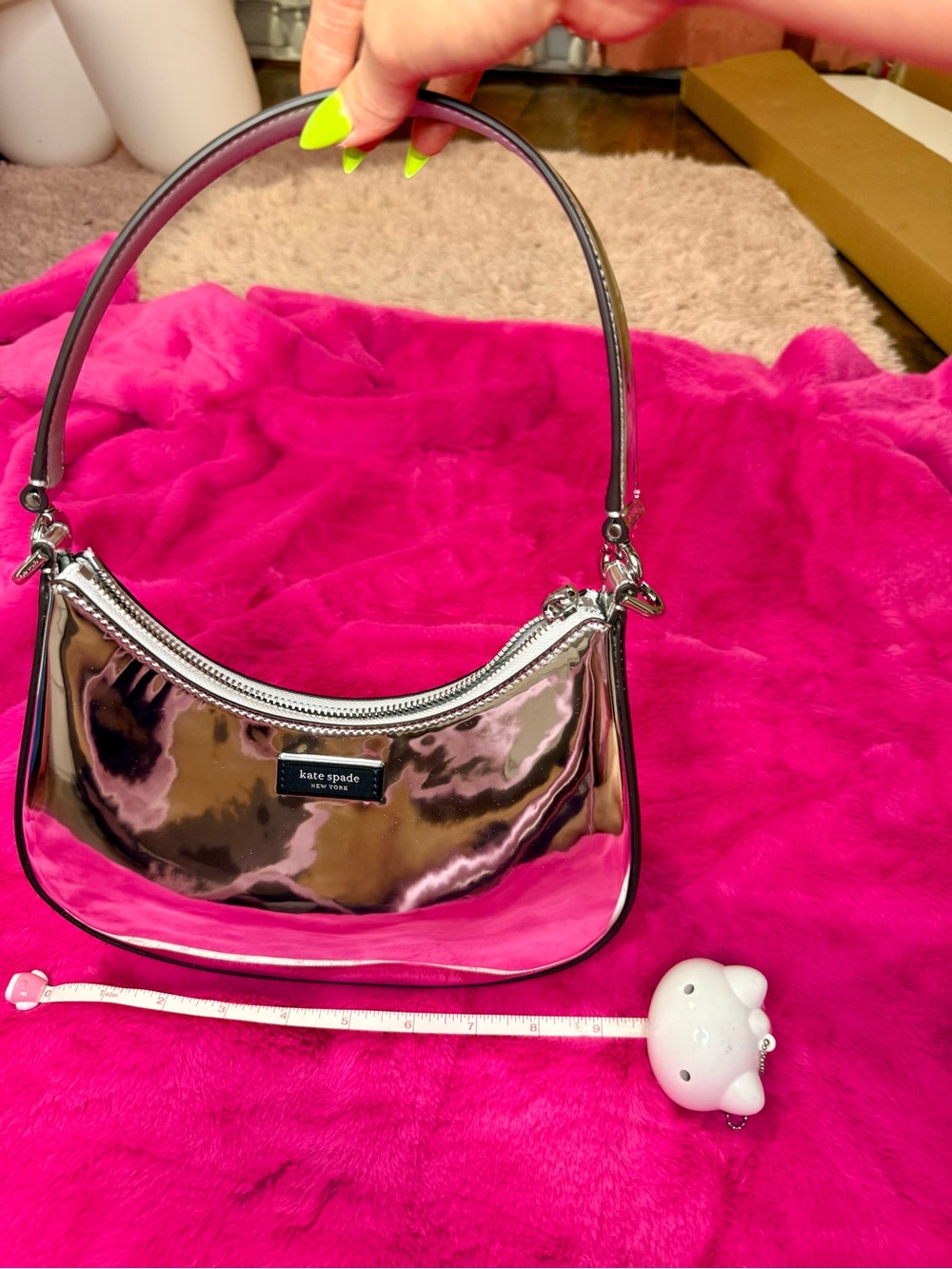 *NWOT*kate spade Sam Icon Metallic Small Convertible Crossbody Bag